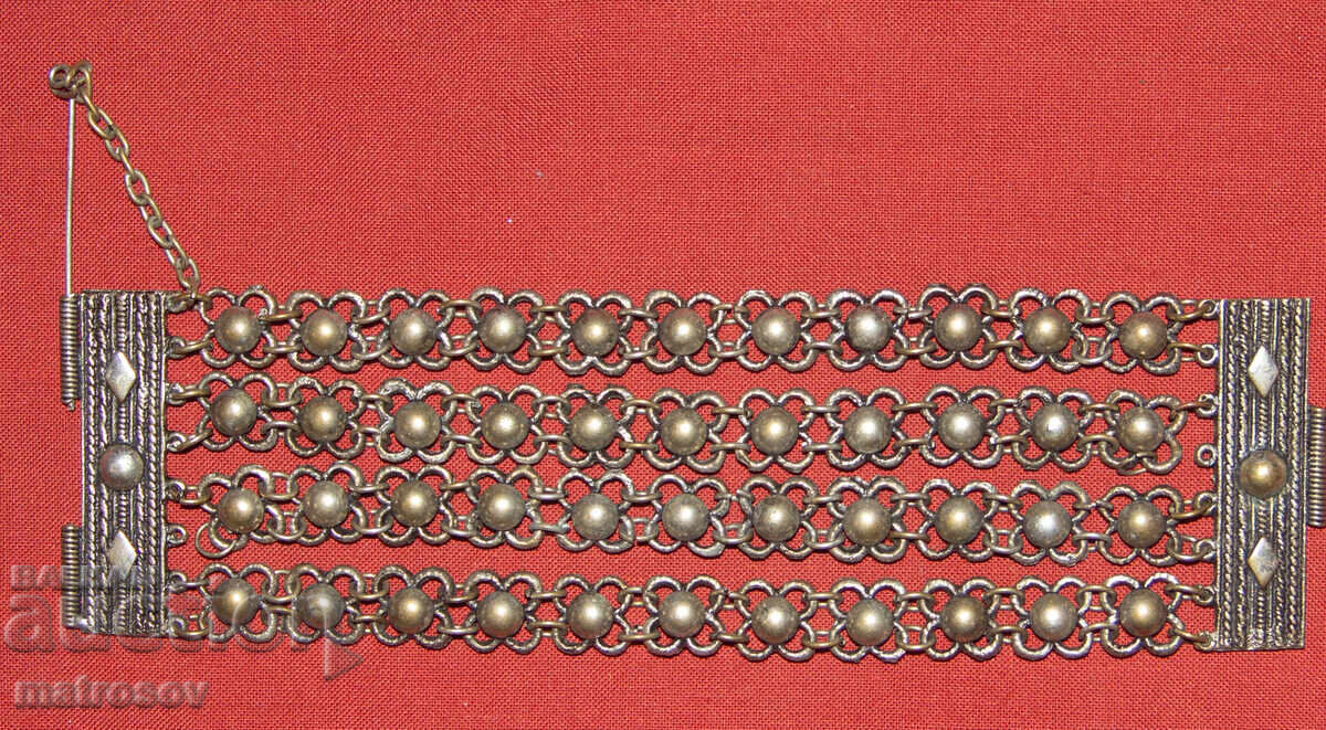 Χειροποίητο παλιό παραδοσιακό βραχιόλι, κόσμημα, ασήμι με τιμή 190.00 BGN | € 97.15