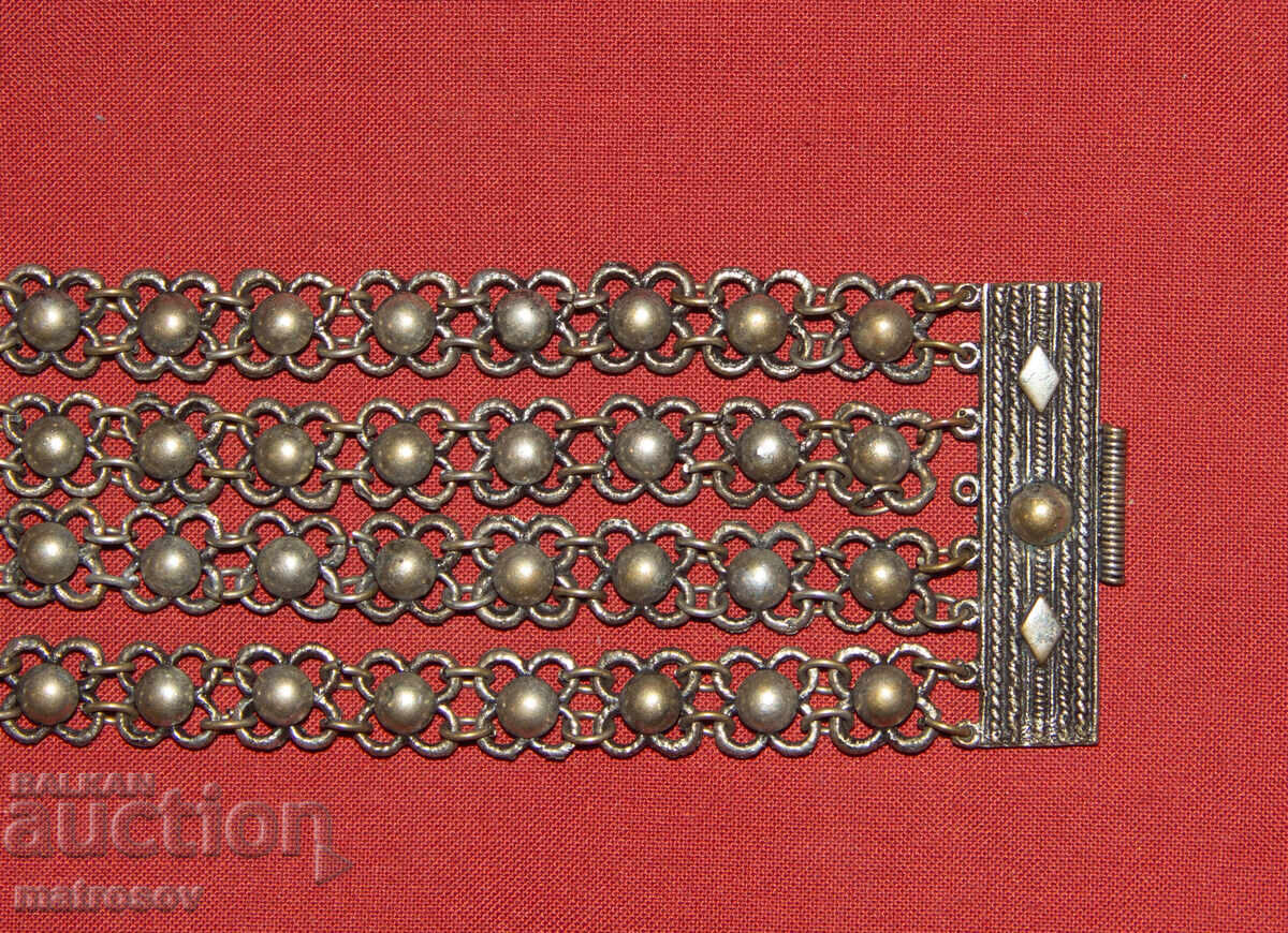 Χειροποίητο παλιό παραδοσιακό βραχιόλι, κόσμημα, ασήμι - 5