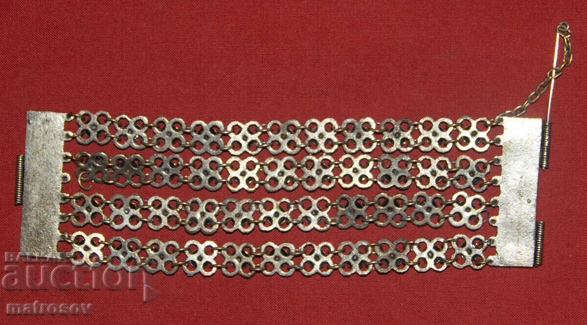 Χειροποίητο παλιό παραδοσιακό βραχιόλι, κόσμημα, ασήμι - 6