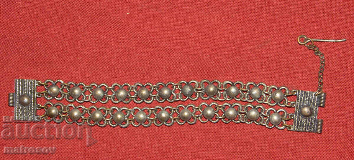 Χειροποίητο παλιό παραδοσιακό βραχιόλι, κόσμημα, ασήμι με τιμή 170.00 BGN | € 86.92