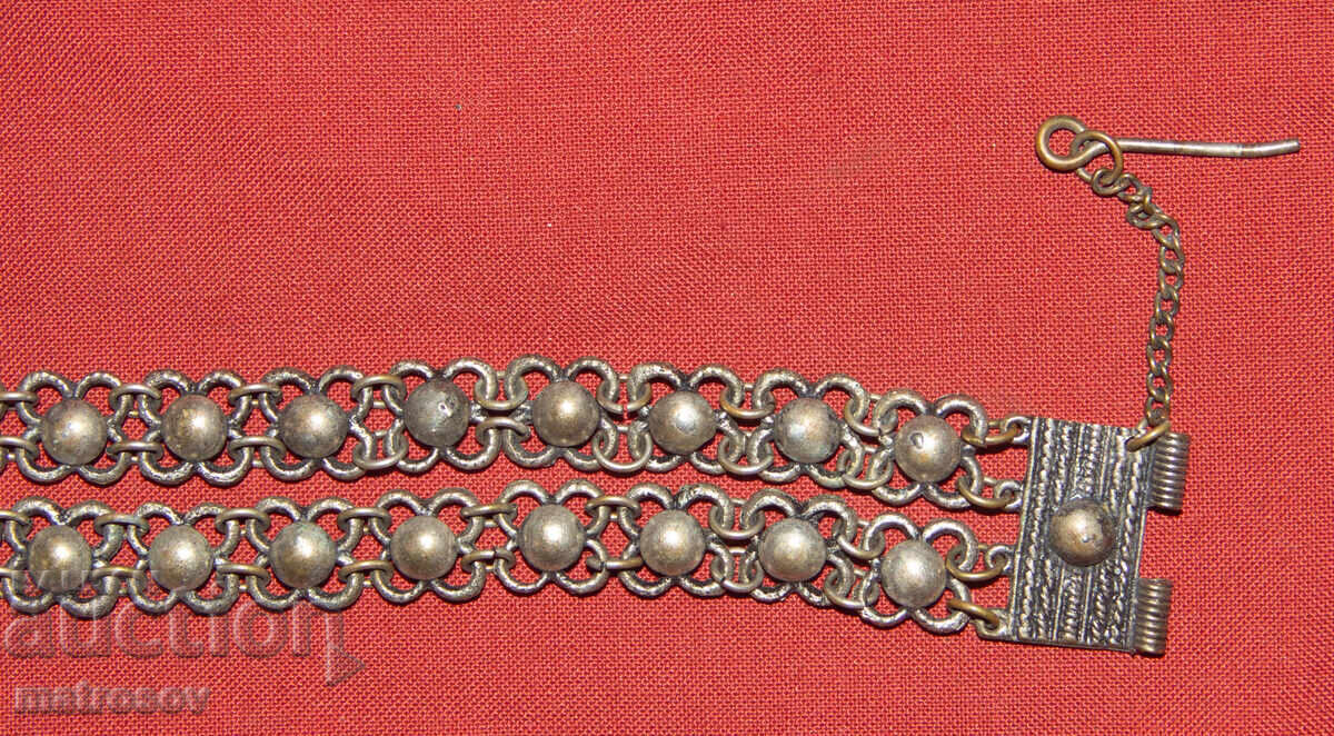 Χειροποίητο παλιό παραδοσιακό βραχιόλι, κόσμημα, ασήμι - 5