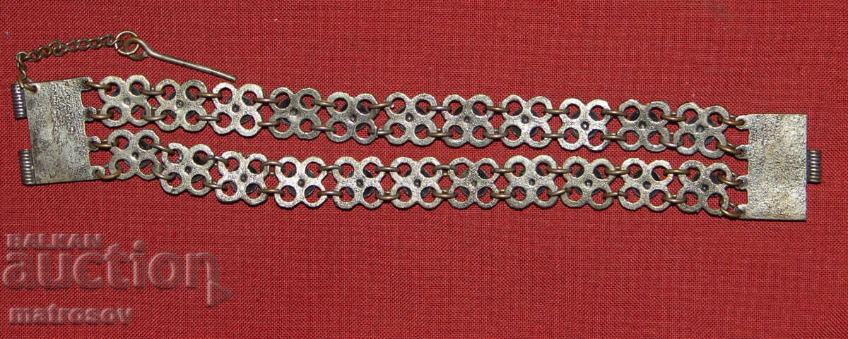 Χειροποίητο παλιό παραδοσιακό βραχιόλι, κόσμημα, ασήμι - 6