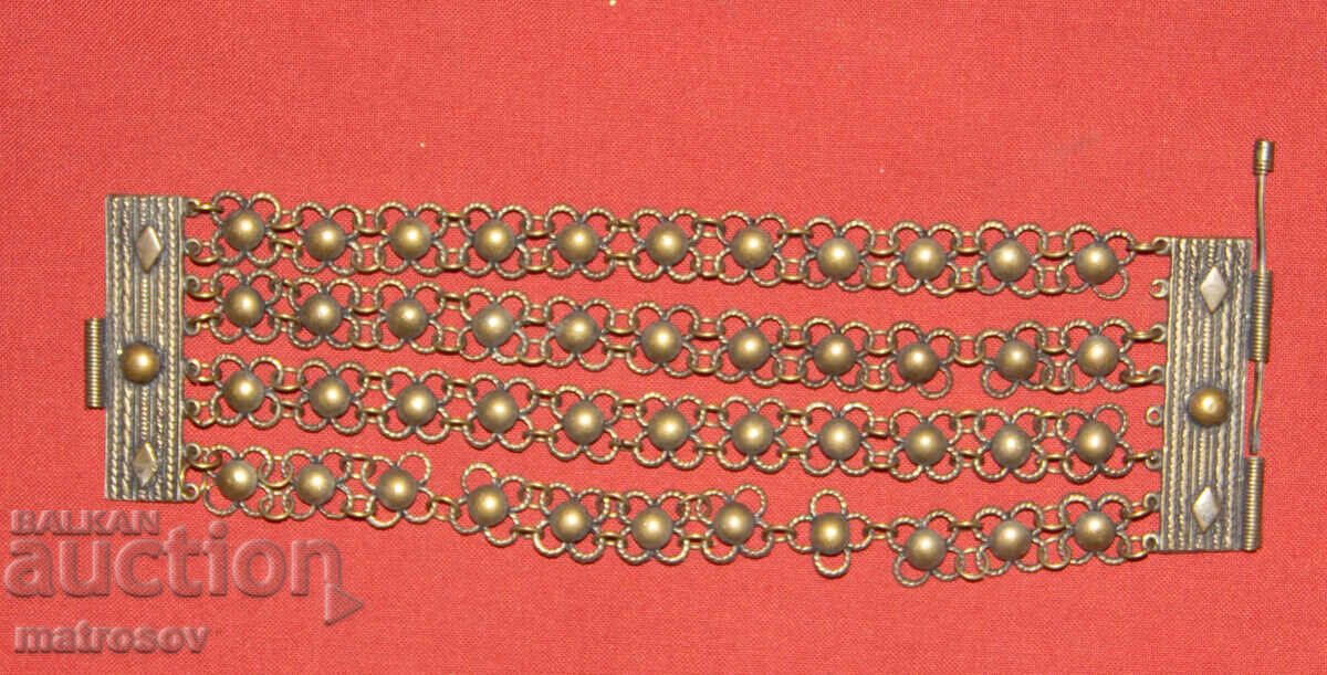 Χειροποίητο παλιό παραδοσιακό βραχιόλι, κόσμημα, ασήμι με τιμή 190.00 BGN | € 97.15