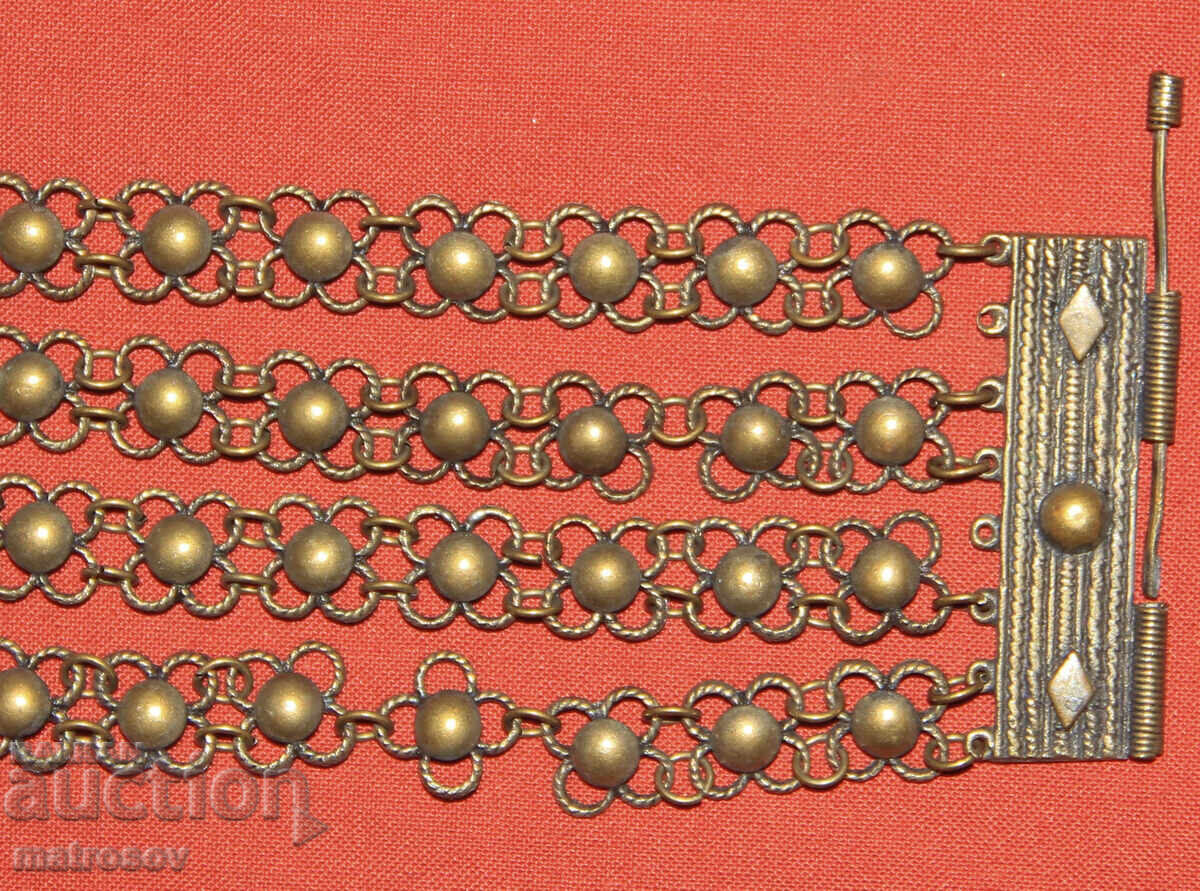 Χειροποίητο παλιό παραδοσιακό βραχιόλι, κόσμημα, ασήμι - 5