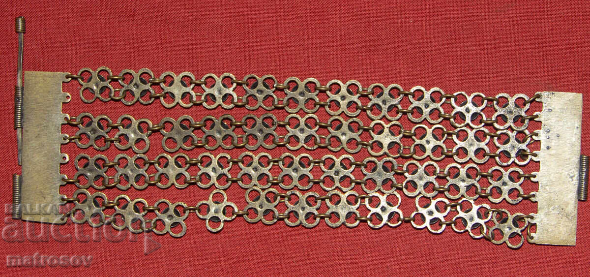 Χειροποίητο παλιό παραδοσιακό βραχιόλι, κόσμημα, ασήμι - 6