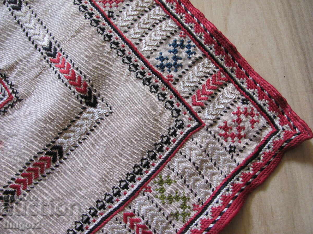 Παλιό καρέ, χειροποίητο κέντημα σε μετάξι 96x96εκ - 5