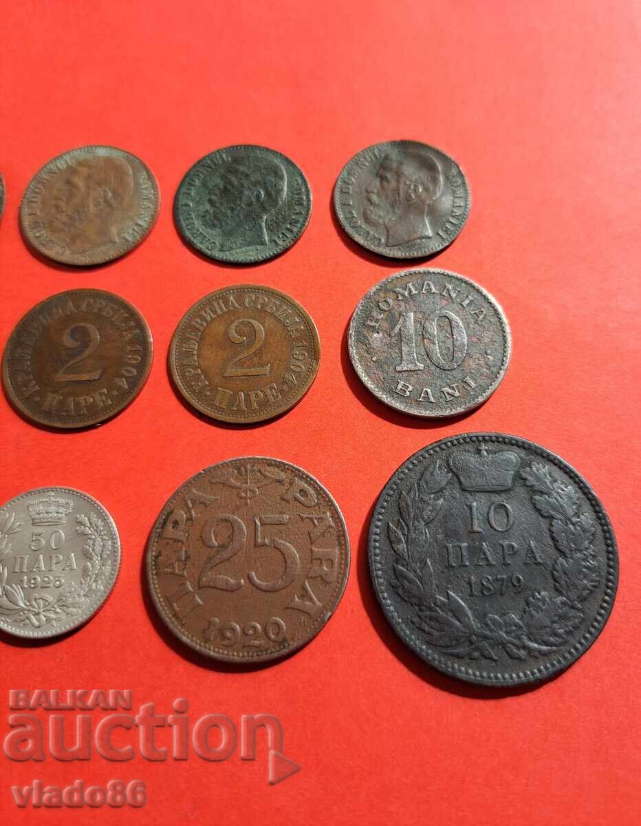 Delivery of 2 bani 1867, 1880, 2 pare 1904, 10 bani 1900, 10 para 1879