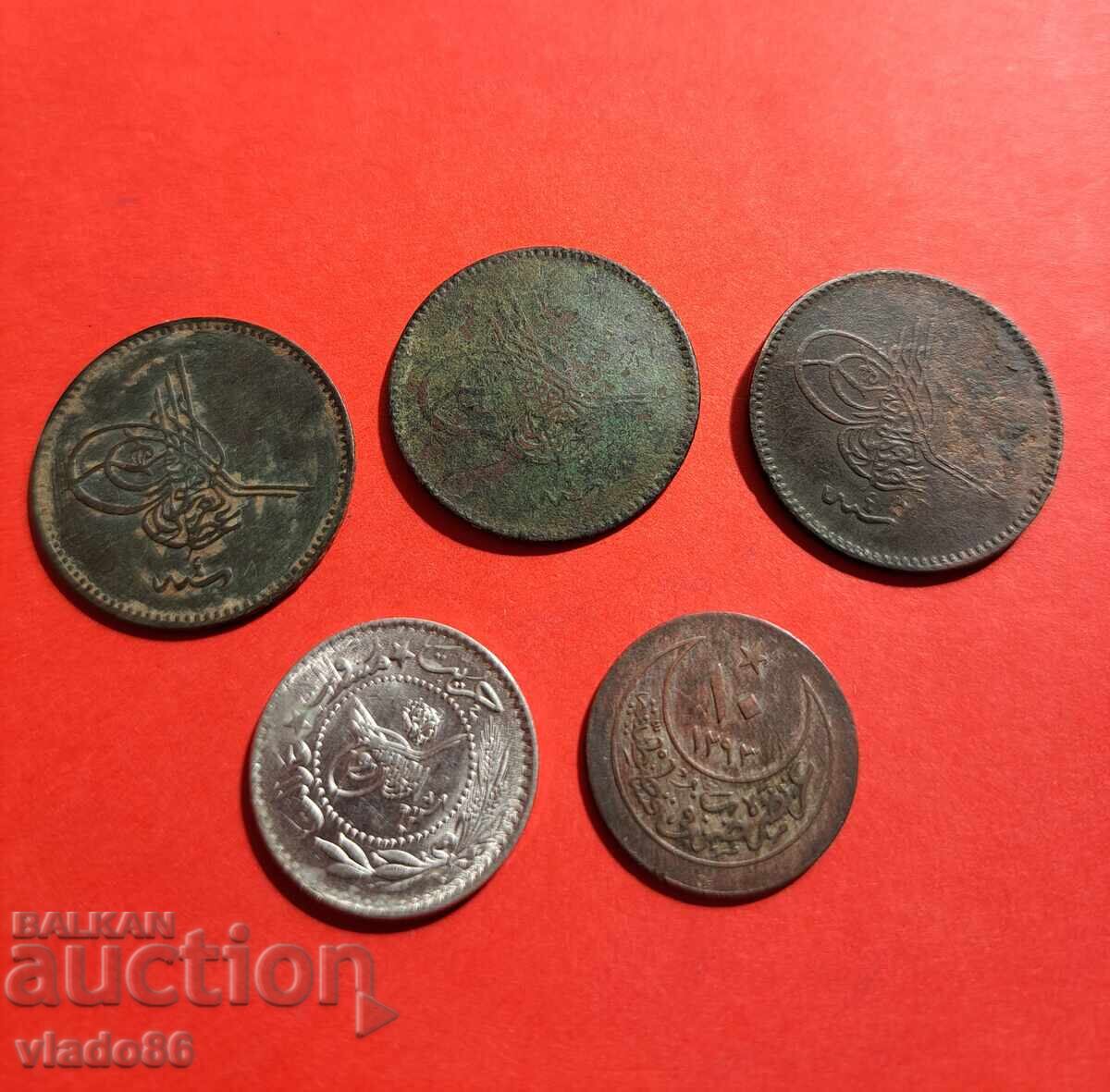 Delivery of Lot of Ottoman / Turkish coins, 5 para, 10 para