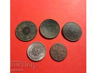 Lot de monede otomane / turcești, 5 para, 10 para