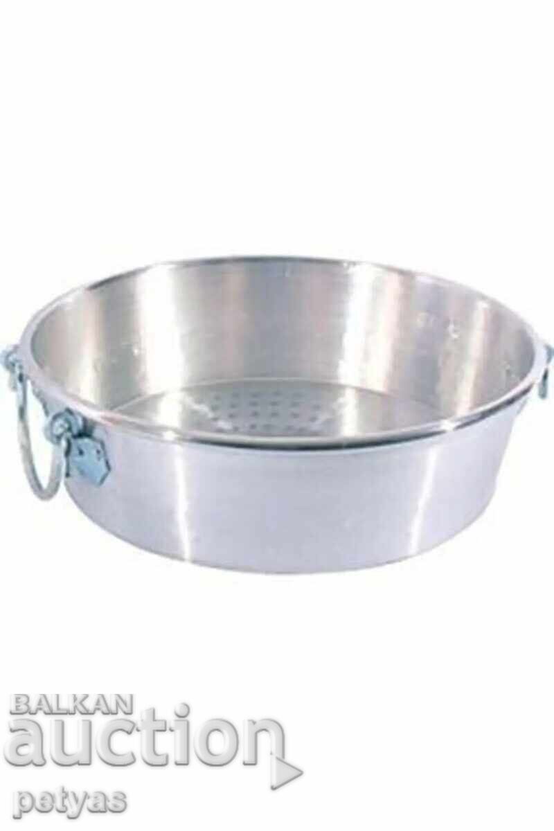 Aluminum pan round F 780 mm, thick-walled with handles