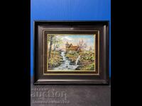 Картина емайл на медна основа,Лимож,Франция