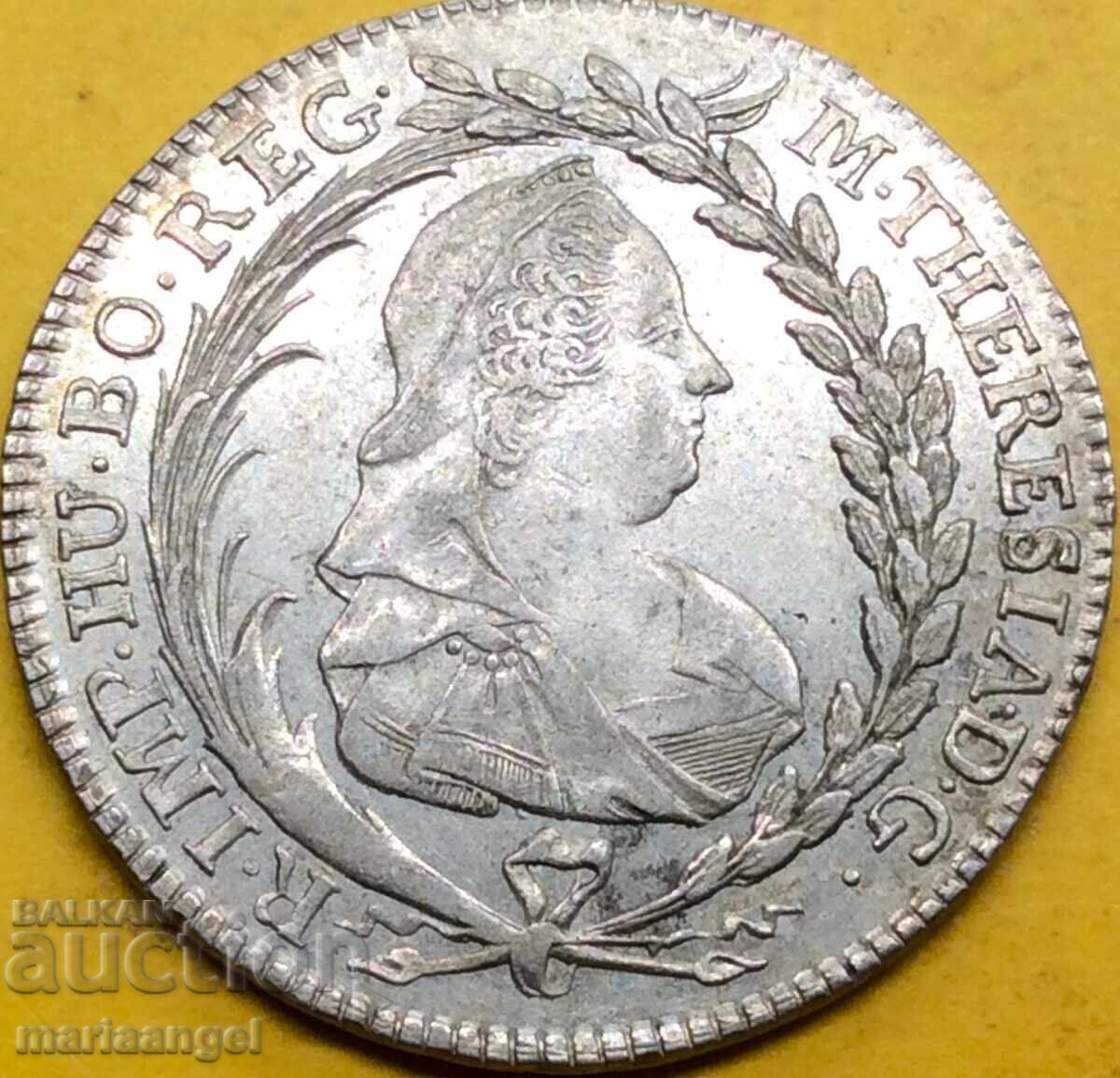20 Kreuzer 1780 Austria Prague Maria Theresa - Last Year - 7