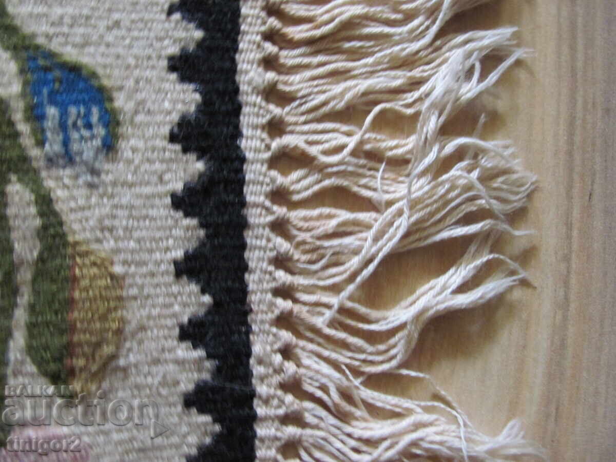 Old hand-woven wool rug, step - 5 Old hand-woven wool rug, step - 5