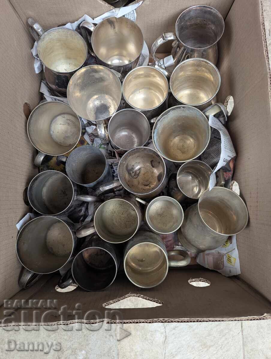 Χάλκινα σκεύη, σερβίτσια, τσαγιέρες, κούπες, κηροπήγια κ.ά. – 2 με τιμή 7000.00 BGN | € 3579.04 Χάλκινα σκεύη, σερβίτσια, τσαγιέρες, κούπες, κηροπήγια κ.ά. – 2 με τιμή 7000.00 BGN | € 3579.04