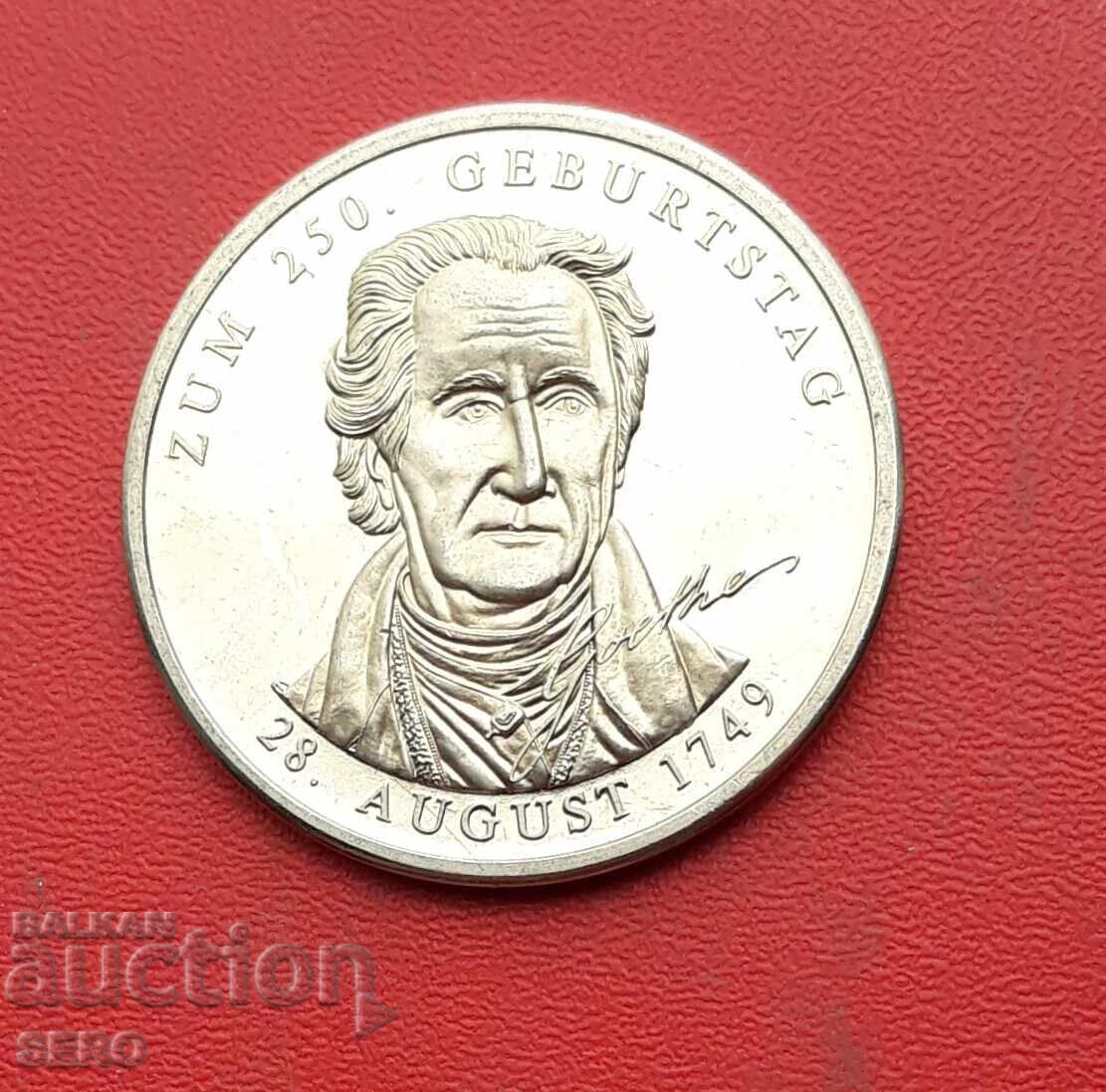 Medal - Germany - 250 g. from the birth of Goethe 1999 Medal - Germany - 250 g. from the birth of Goethe 1999