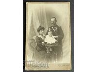 5083 Principality of Bulgaria Officer Captain with Orders and Family