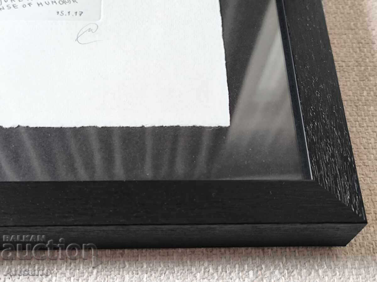 Delivery of Nedko Solakov - #2 Original Signed Etching Print + Frame