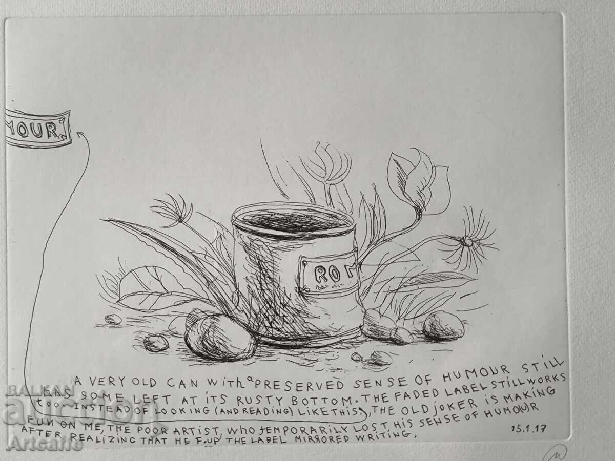 Nedko Solakov - #2 Original Signed Etching Print + Frame - 6