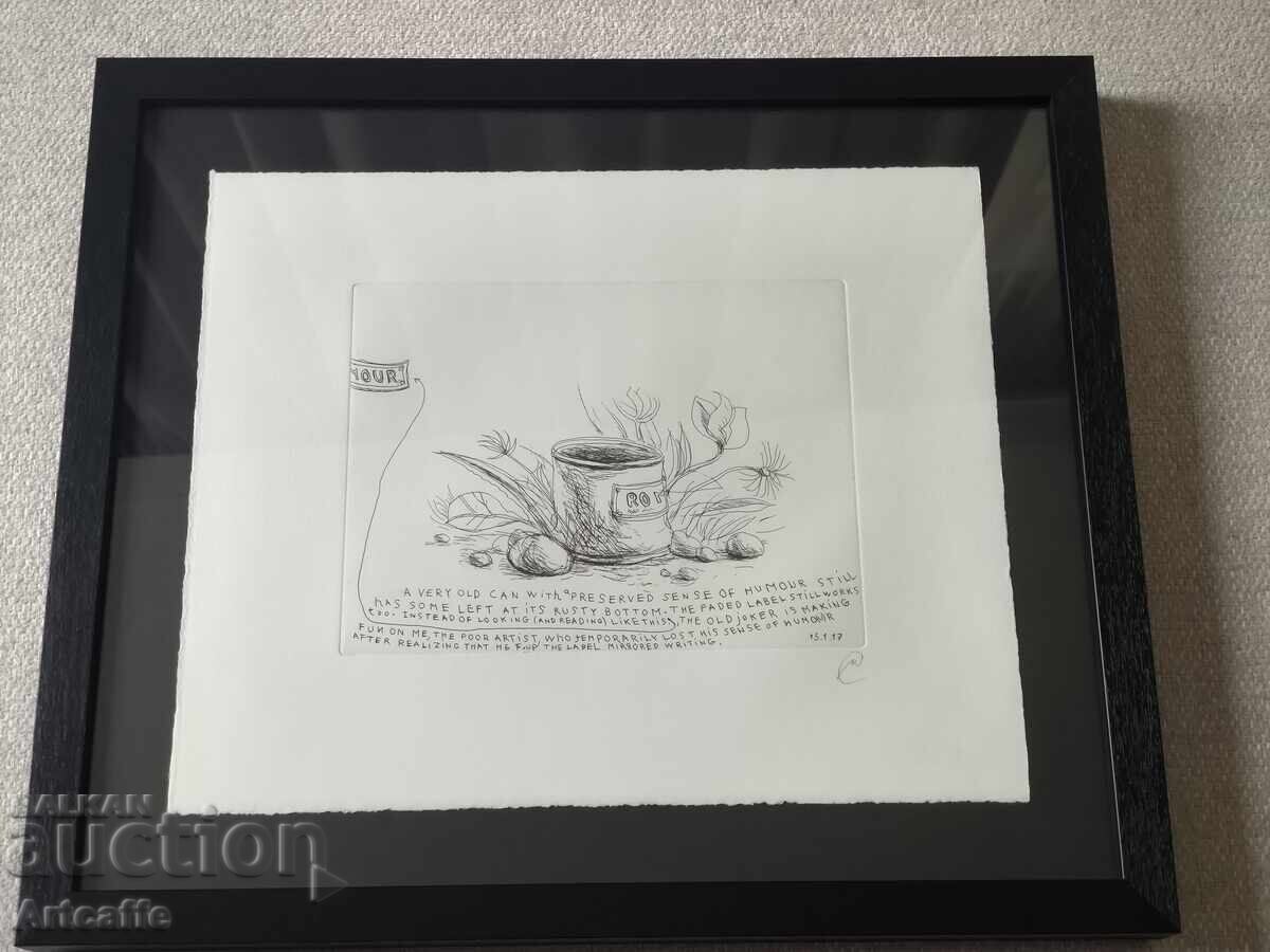 Nedko Solakov - #2 Original Signed Etching Print + Frame - 7