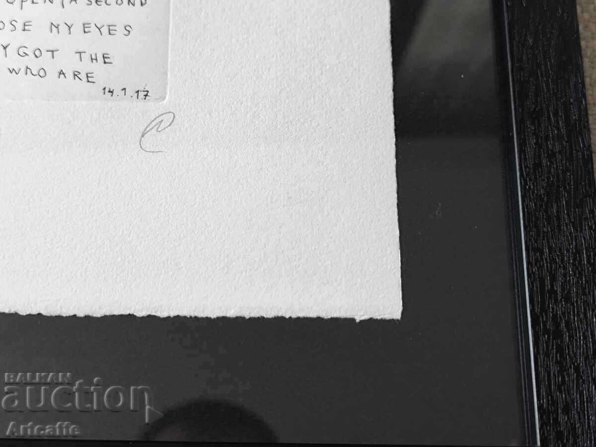 Недко Солаков-#3 оригинален подписан офорт графика+рамка - 6