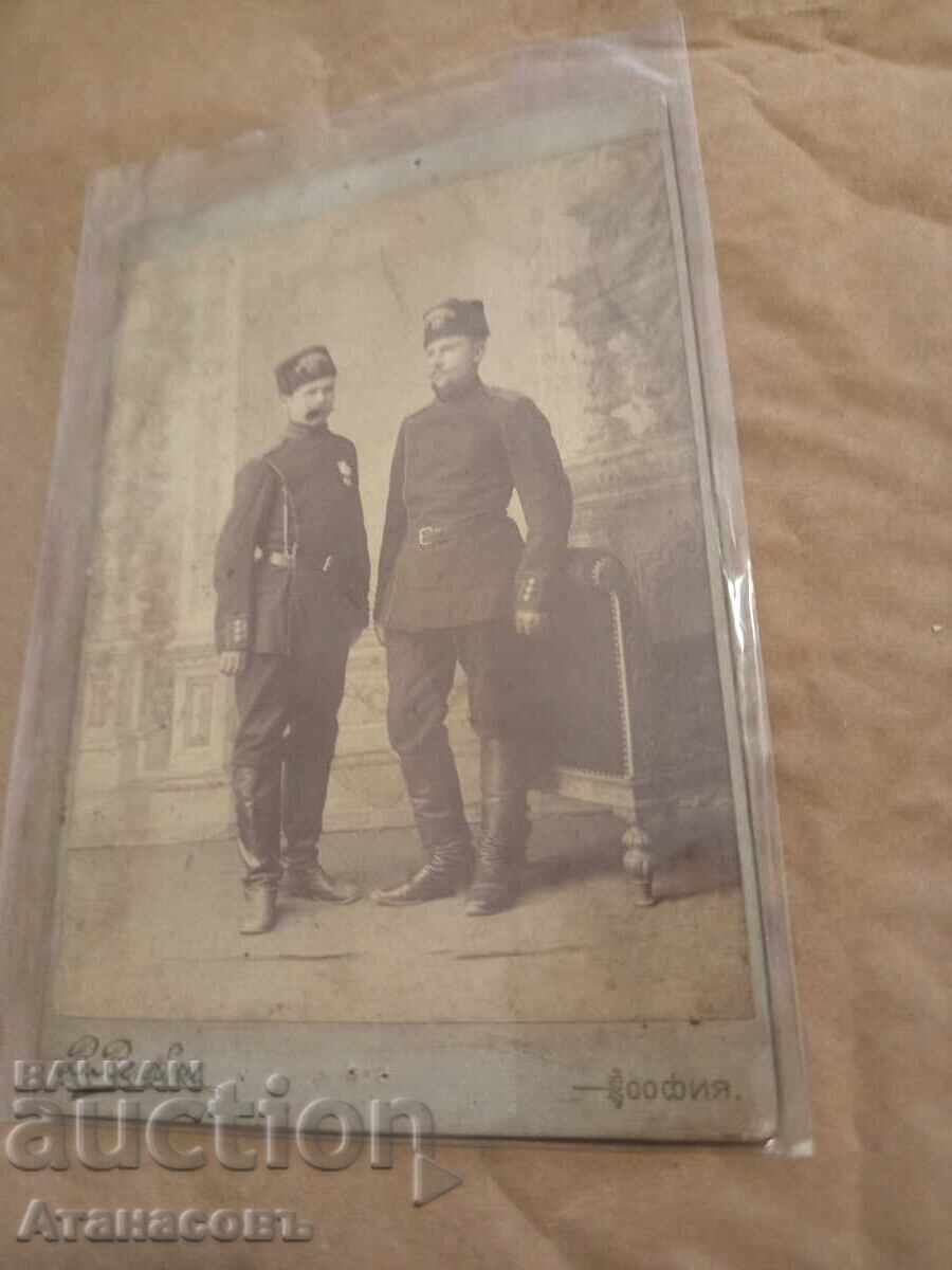 Photo cardboard photography Military Volunteers Velebni