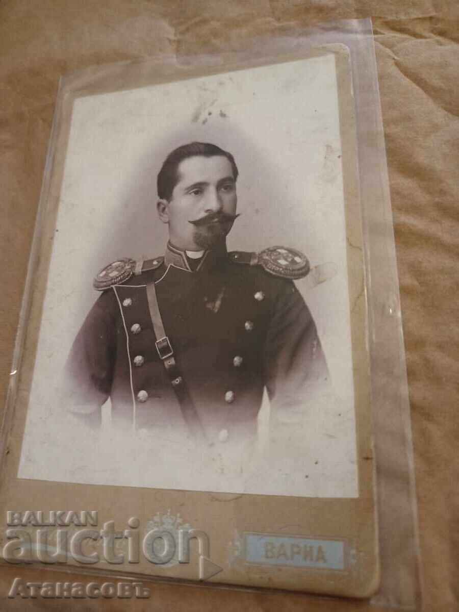 Photograph cardboard photography Princely Officer Albrecht Varna