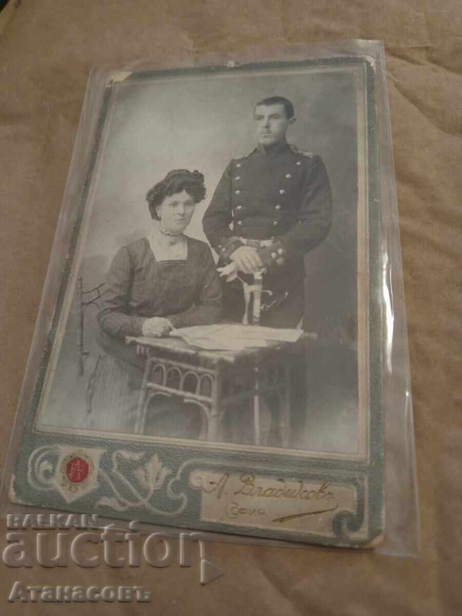 Photograph cardboard photography military Vladikov