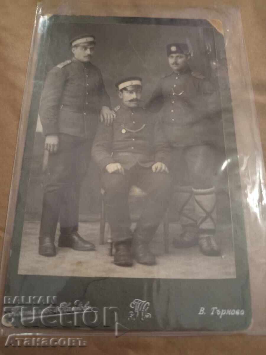Φωτογραφία από χαρτόνι φωτογραφία Ποστάλοφ και Νάνκοφ Στρατιωτική