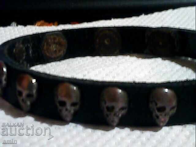Old leather bracelets, extraordinary heads for rockers with price 12.00 BGN | € 6.14