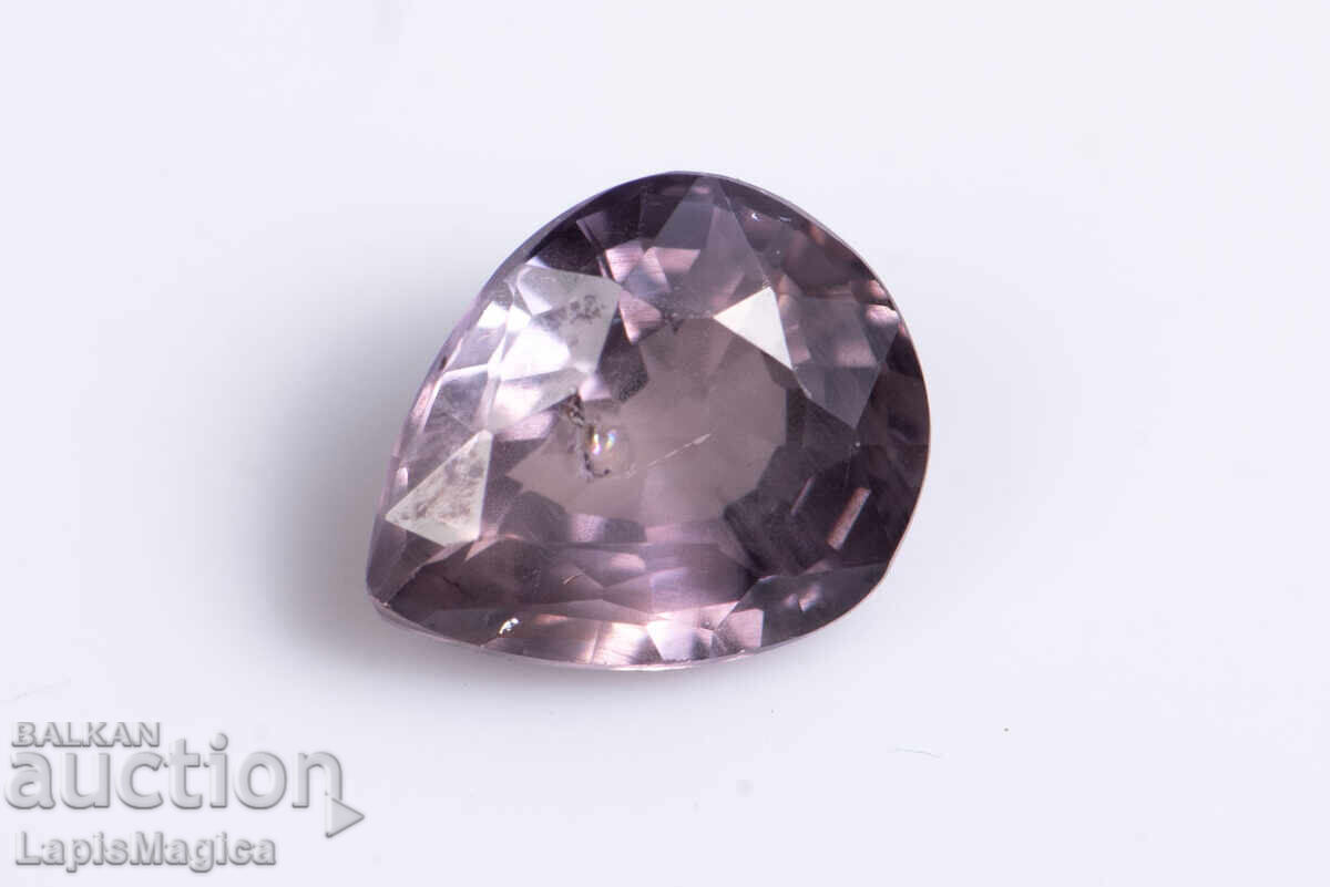 Розов сапфир 0.44ct VS нетретиран капковидна шлифовка