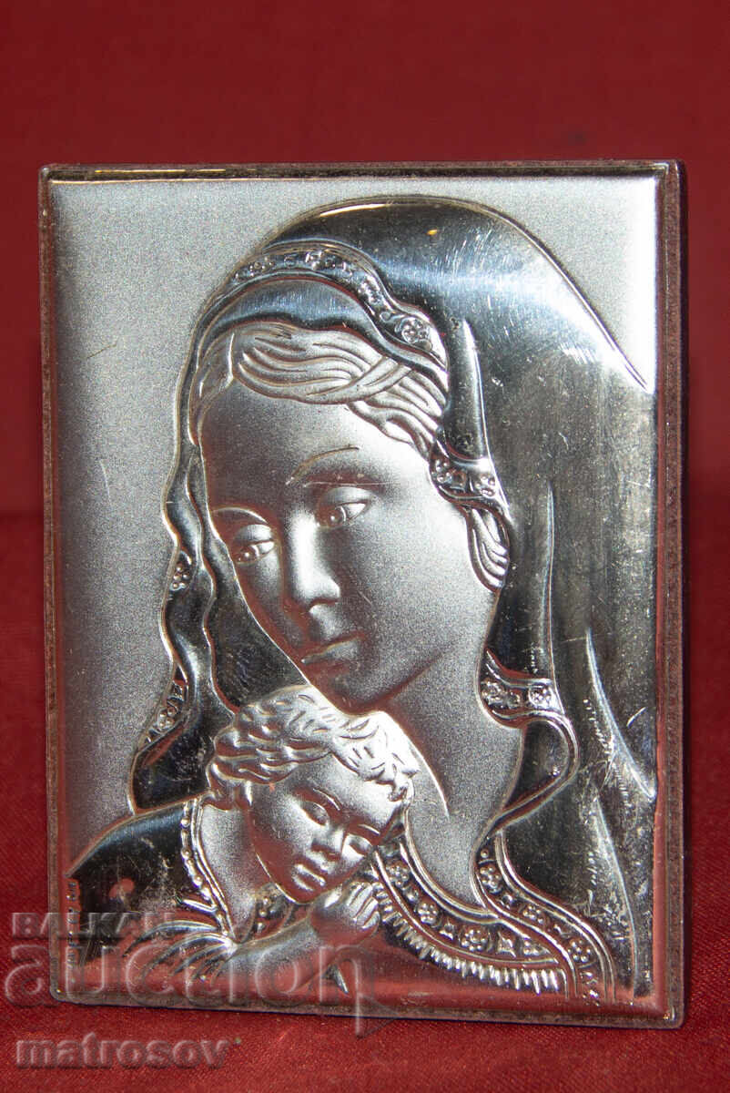 Сребърна икона Valenti&Co Богородица с Младенеца