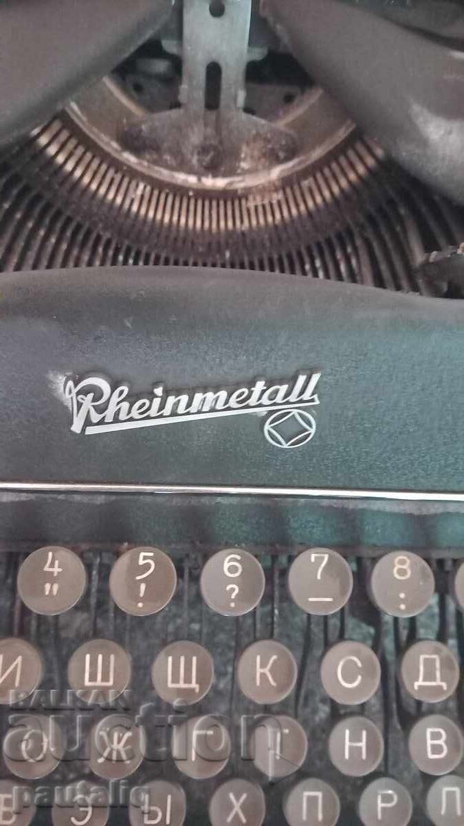 MAȘINĂ DE SCRIS RARĂ RHEINMETALL REINMETAL cu preț 60.00 BGN | € 30.68
