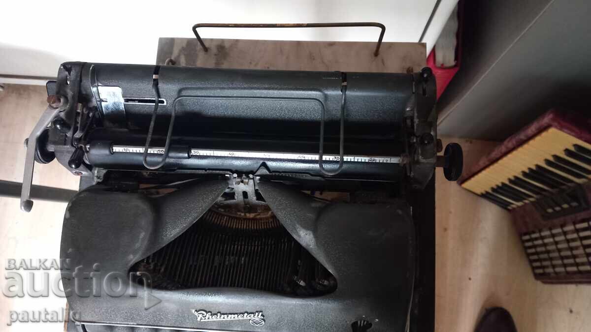 MAȘINĂ DE SCRIS RARĂ RHEINMETALL REINMETAL - 6