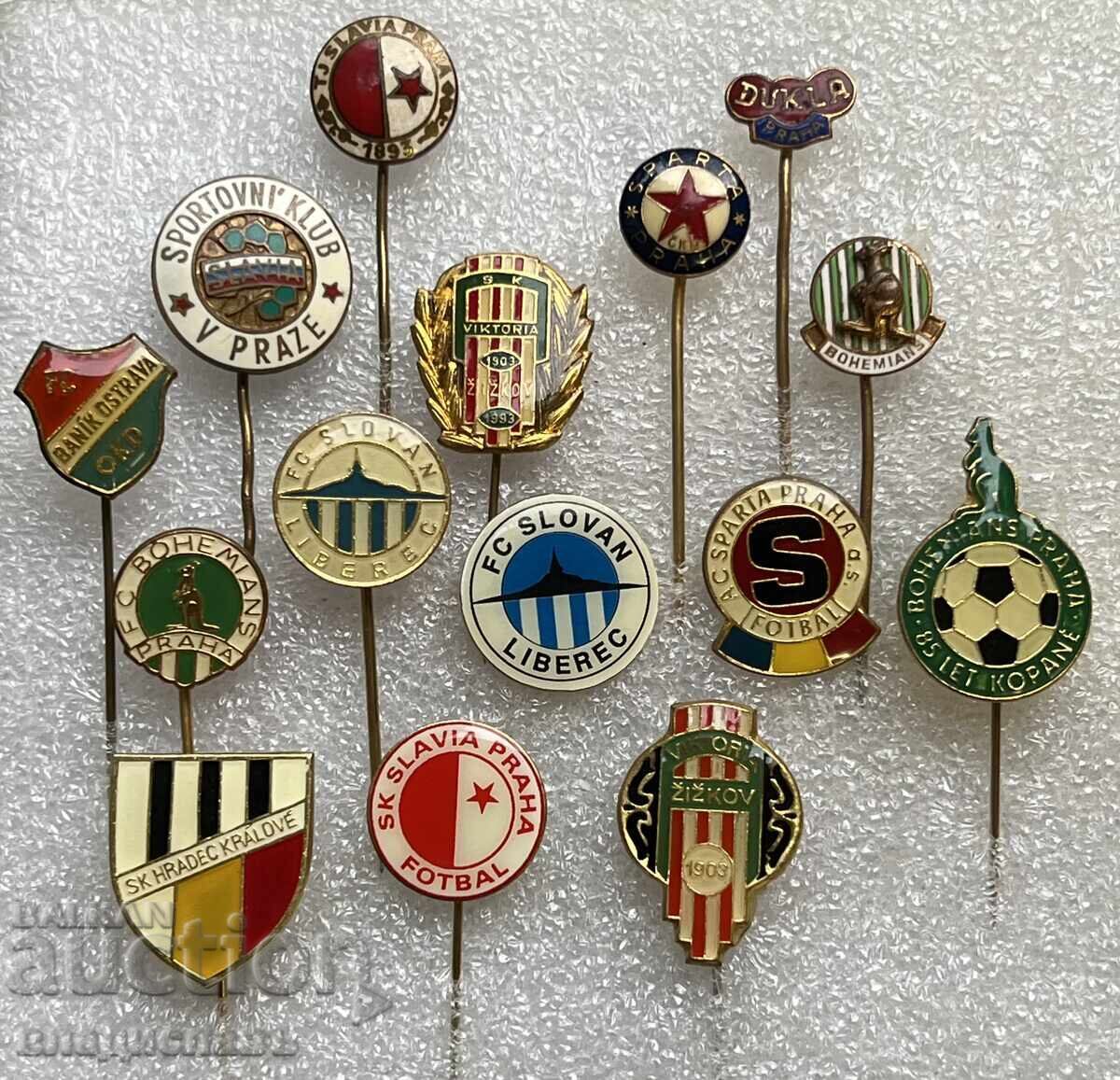 Collection of Football Badges CZECHOSLOVAKIA / CZECHIA