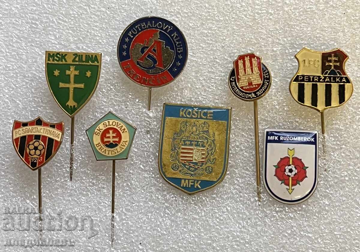 Collection of Football Badges CZECHOSLOVAKIA / SLOVAKIA