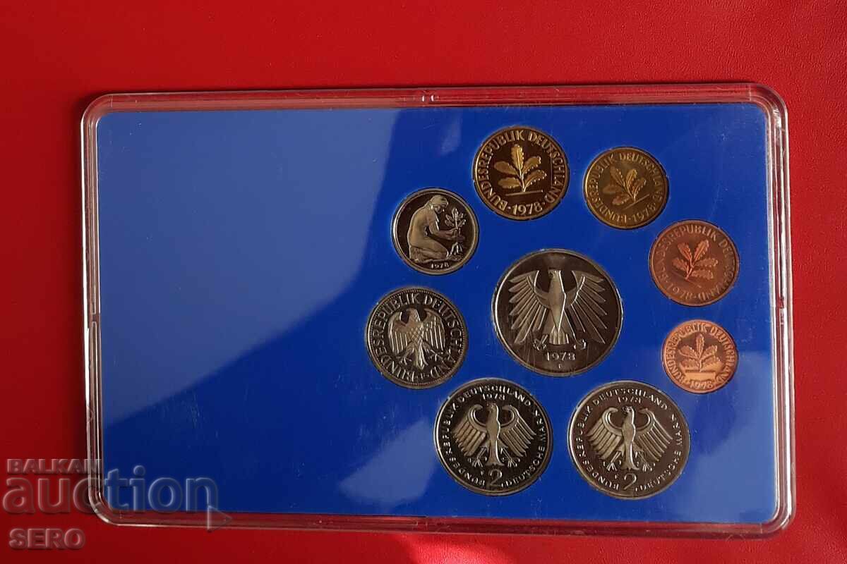 Παράδοση Γερμανία - ΣΕΤ 1978 F-Στουτγκάρδη από 9 νομίσματα Παράδοση Γερμανία - ΣΕΤ 1978 F-Στουτγκάρδη από 9 νομίσματα