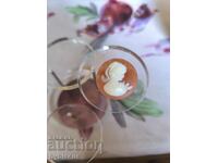 Old inlaid cameo brooch