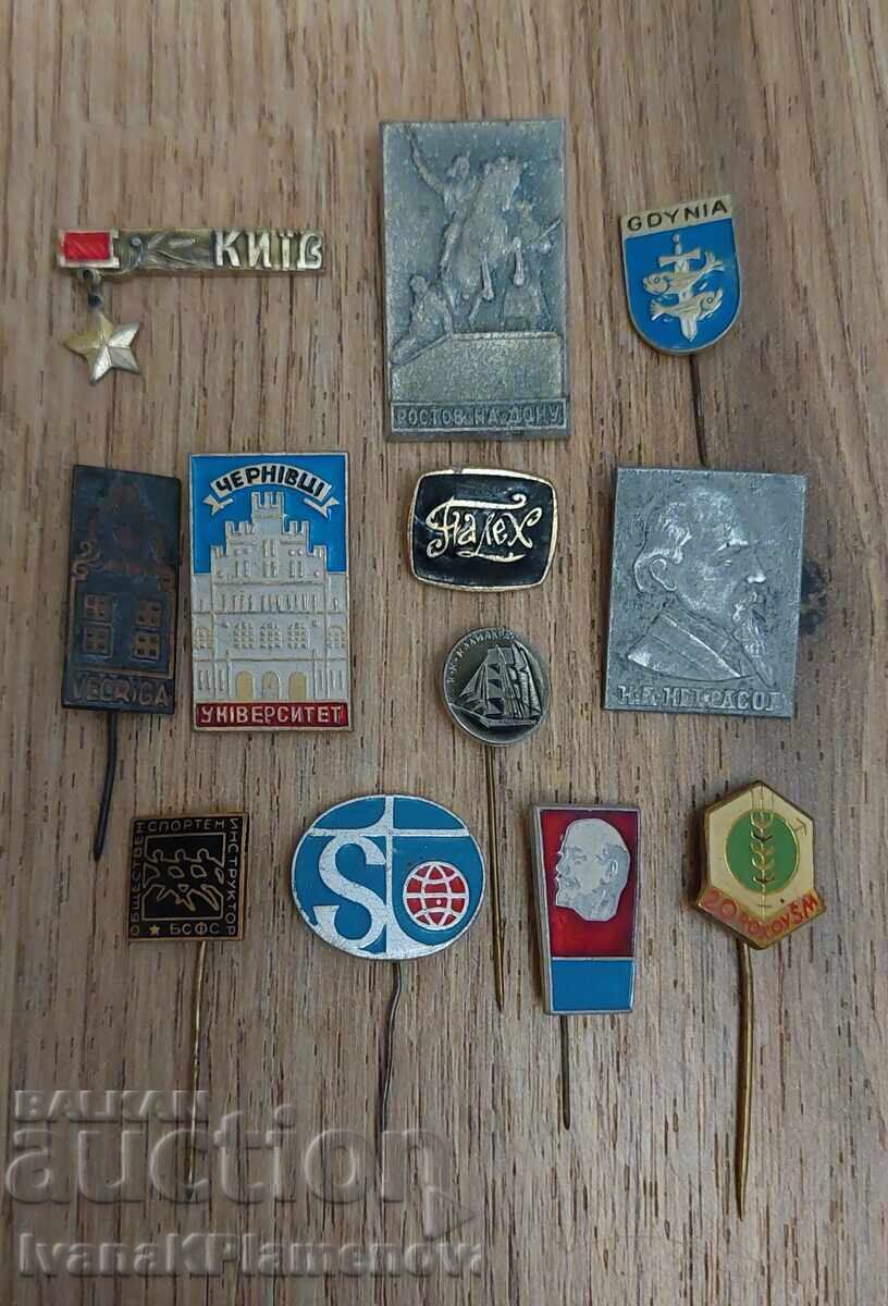 Значки 12 броя за колекционери