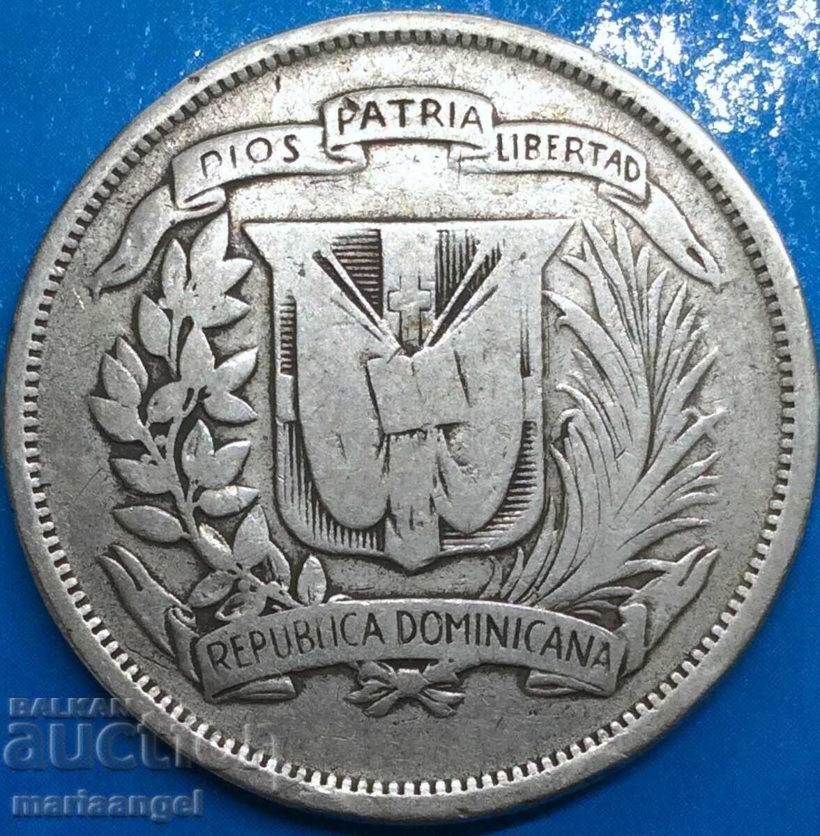 1/2 Peso 1937 Dominican Republic 12.5g silver with price 35.00 BGN | € 17.90 1/2 Peso 1937 Dominican Republic 12.5g silver with price 35.00 BGN | € 17.90