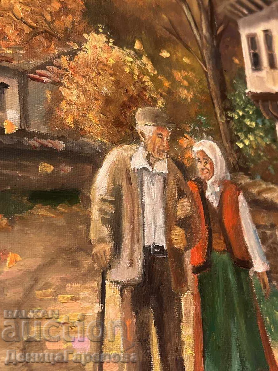 Δενίτσα Γκαρέλοβα πίνακας 50/40 "Φθινόπωρο που μοιράζεται" με τιμή 170.00 BGN | € 86.92