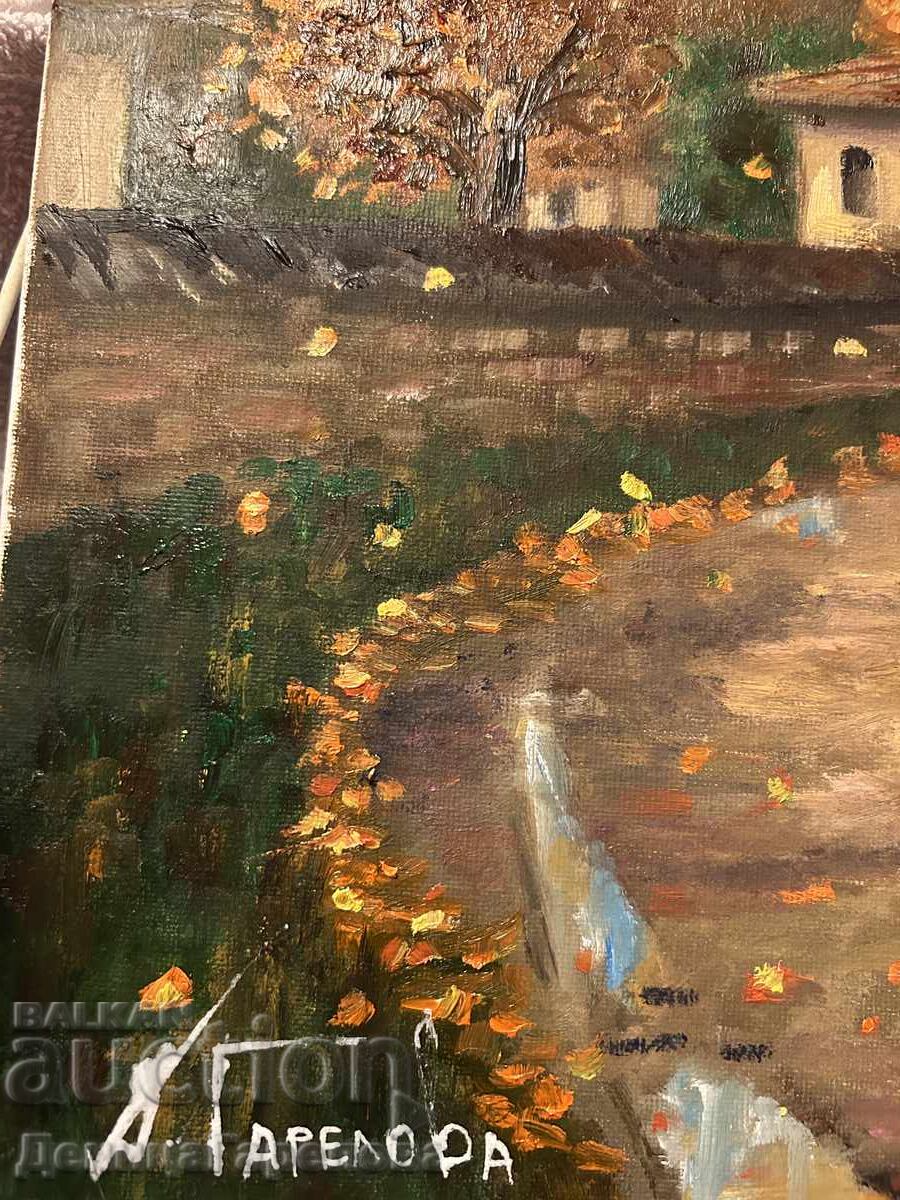 Δημοπρασία Δενίτσα Γκαρέλοβα πίνακας 50/40 "Φθινόπωρο που μοιράζεται"