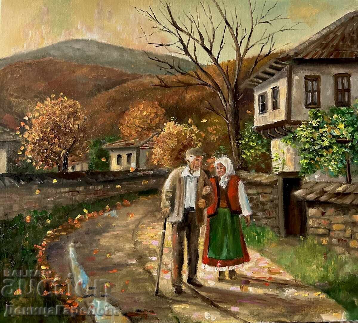 Δενίτσα Γκαρέλοβα πίνακας 50/40 "Φθινόπωρο που μοιράζεται"