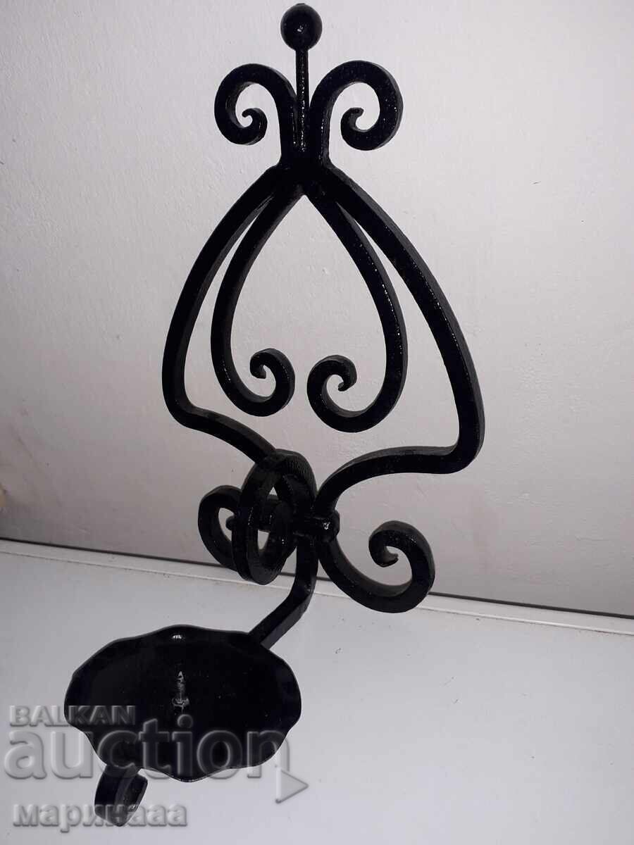 Livrarea SUPOORT MASIV DE LUMÂNARE. FORJAT. FIER. 1,2 KG