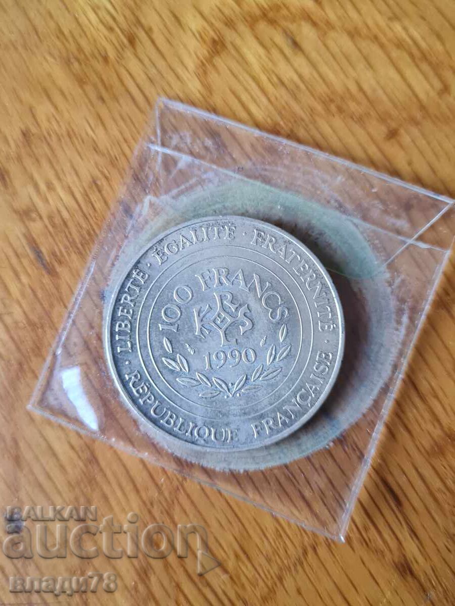 Silver coin 100 francs 1990 with price 39.00 BGN | € 19.94 Silver coin 100 francs 1990 with price 39.00 BGN | € 19.94