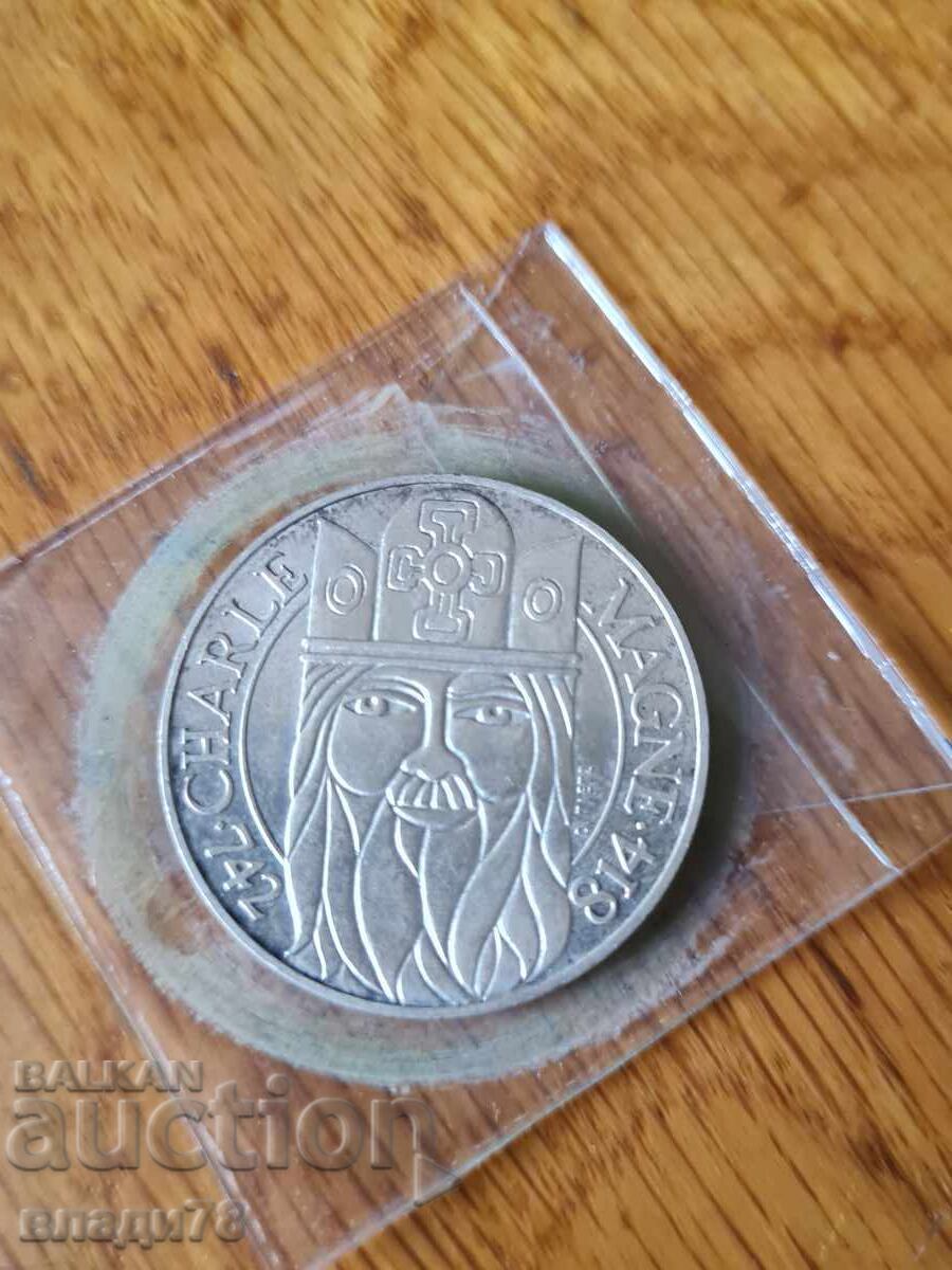 Silver coin 100 francs 1990 - 5 Silver coin 100 francs 1990 - 5