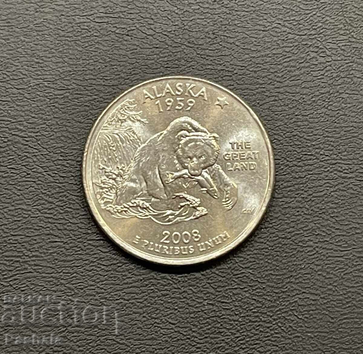 ΗΠΑ 25 σεντ 2008 ALASKA