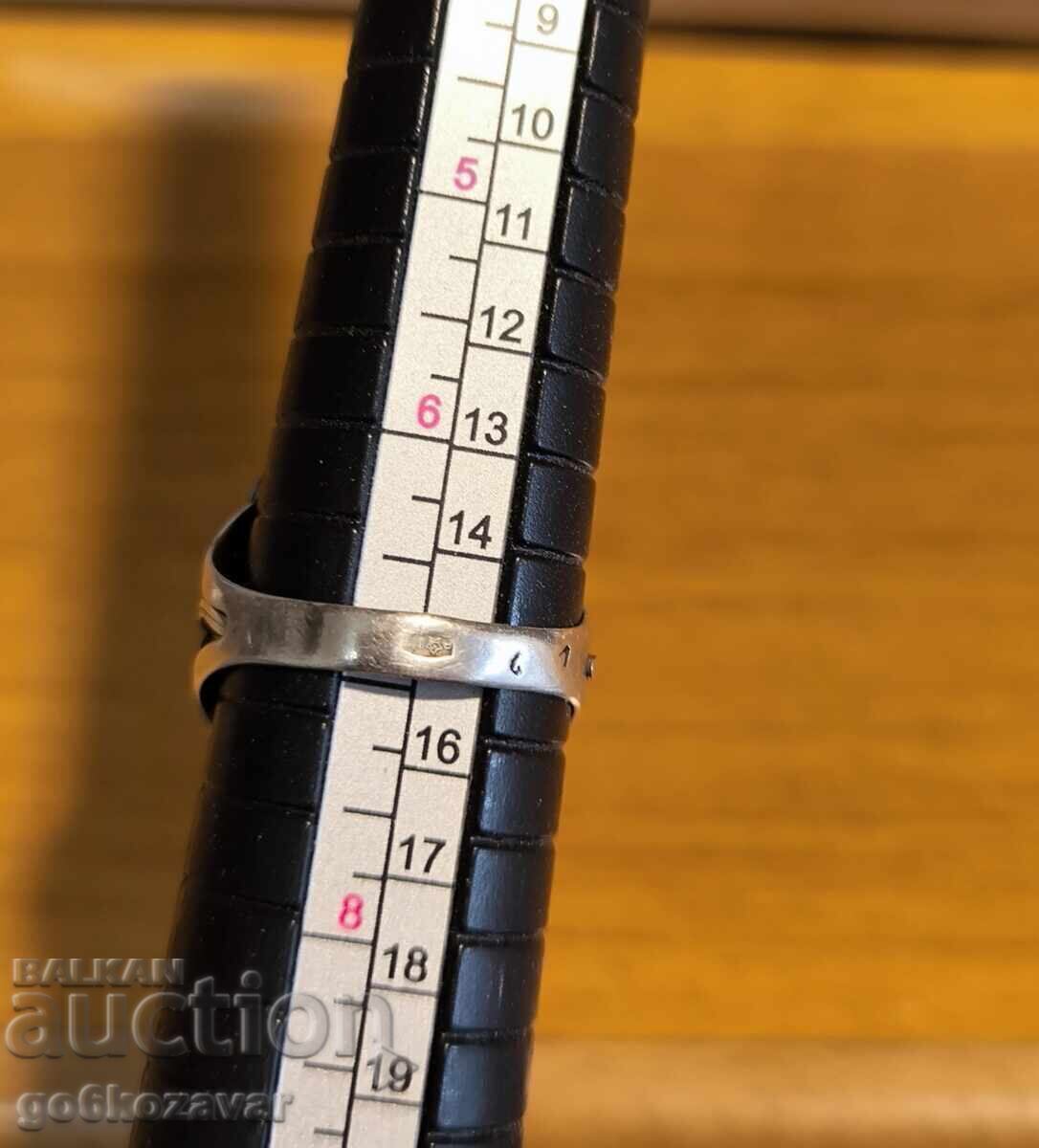 Inel retro SSSR argint 875 Chihlimbar regal ! - 6