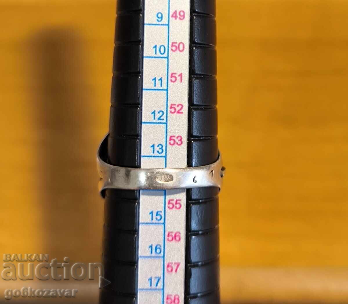 Inel retro SSSR argint 875 Chihlimbar regal ! - 7