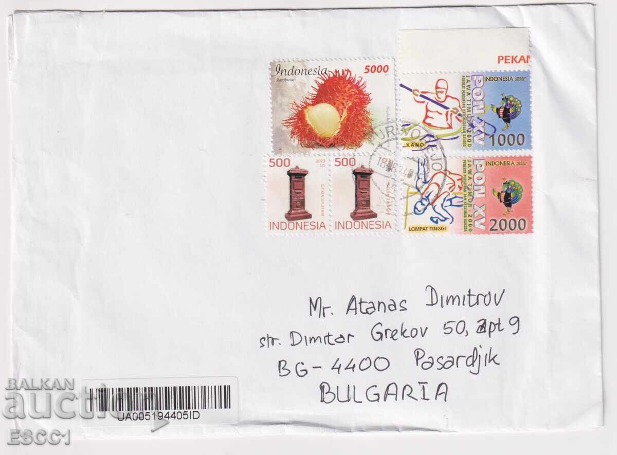 Ταξιδιωτικός φάκελος γραμματοσήμων Flora Fruit 2017 Sport 2000 από την Ινδονησία