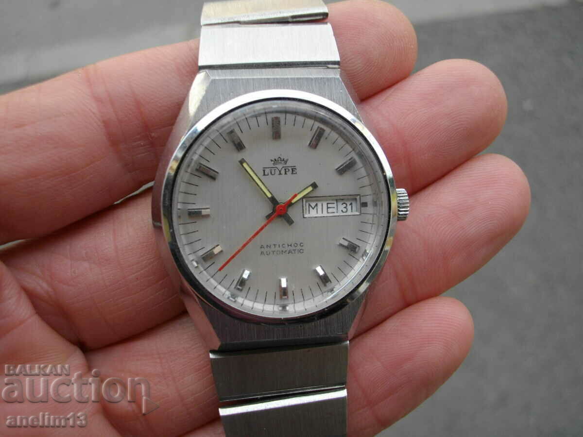 CEAS DE COLECTOR AUTOMAT LUYPE cu preț 115.00 BGN | € 58.80 CEAS DE COLECTOR AUTOMAT LUYPE cu preț 115.00 BGN | € 58.80